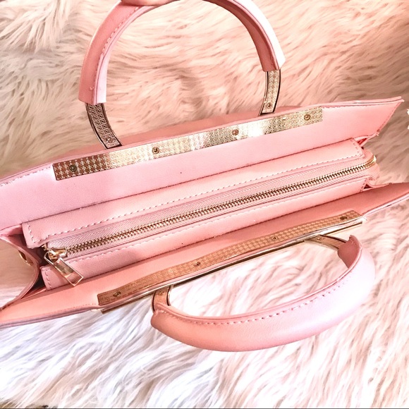 Eight by Under One Sky Pink Floral Handbag - Picture 3 of 9